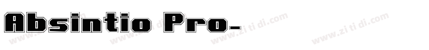 Absintio Pro字体转换